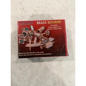 Essex Brass Decorative Nautical Sextant Model 66096‎ Polished Brass Navigation